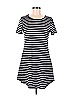 Ours Stripes Black Blue Casual Dress Size M - photo 1