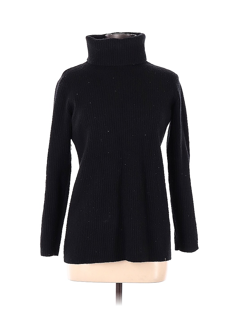 Banana Republic Solid Black Turtleneck Sweater Size M - 84% off | thredUP