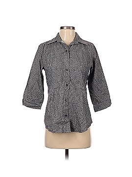 Infinity 3/4 Sleeve Button-Down Shirt (view 1)