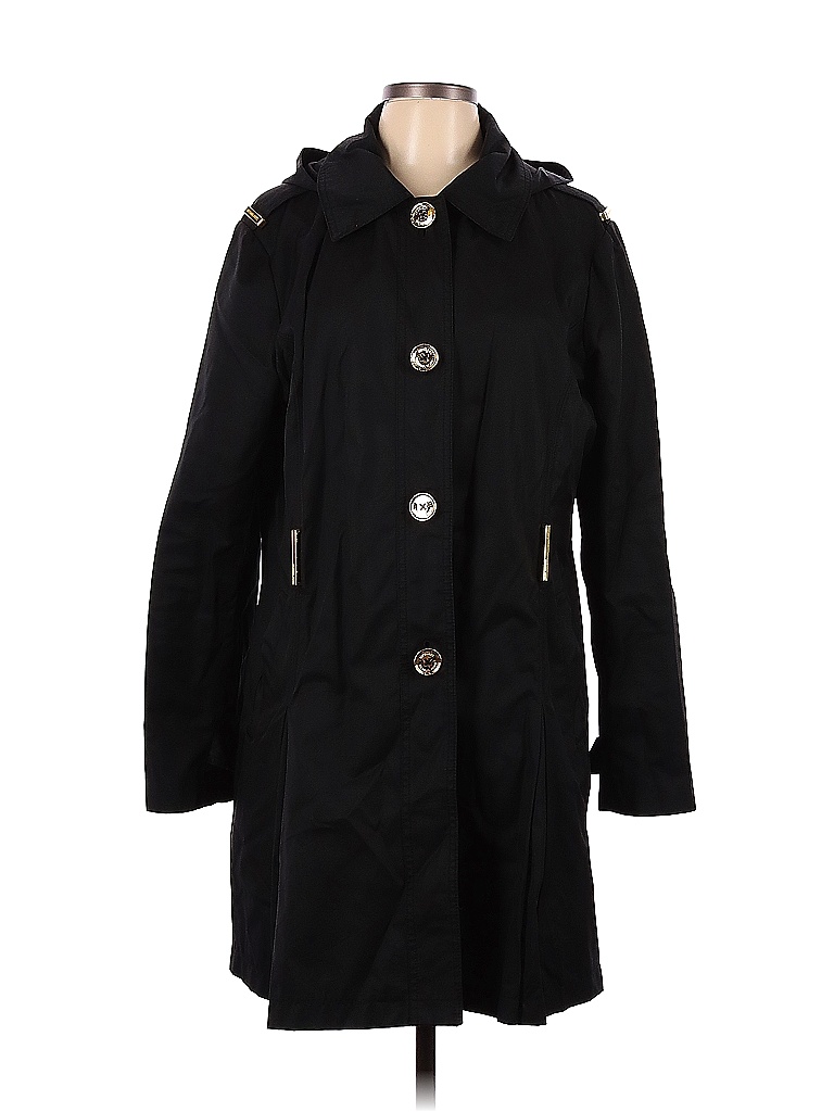MICHAEL Michael Kors Solid Black Coat Size XL 75 off thredUP