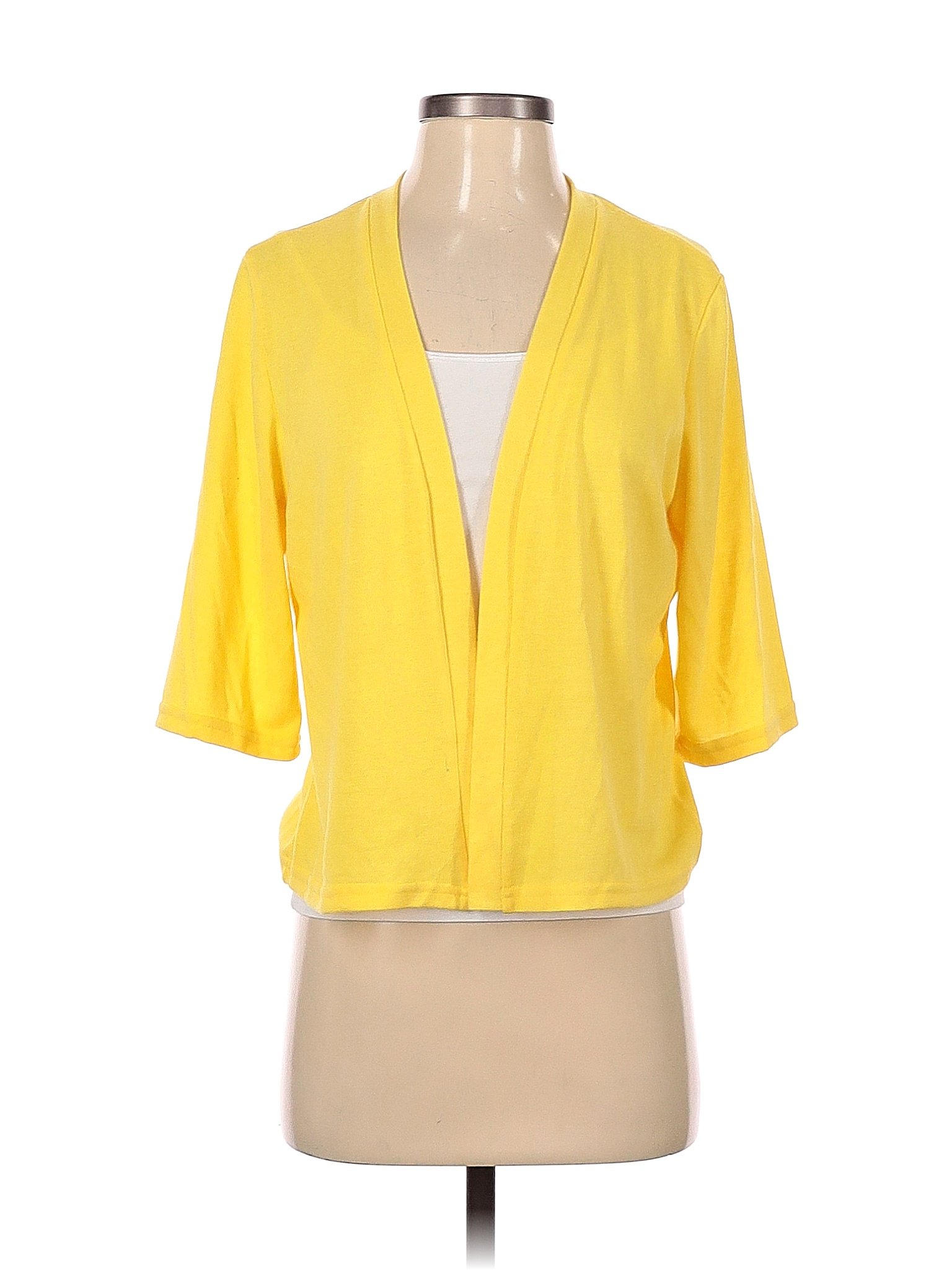 North Style Solid Color Block Colored Yellow Cardigan Size S 82 Off Thredup 4936