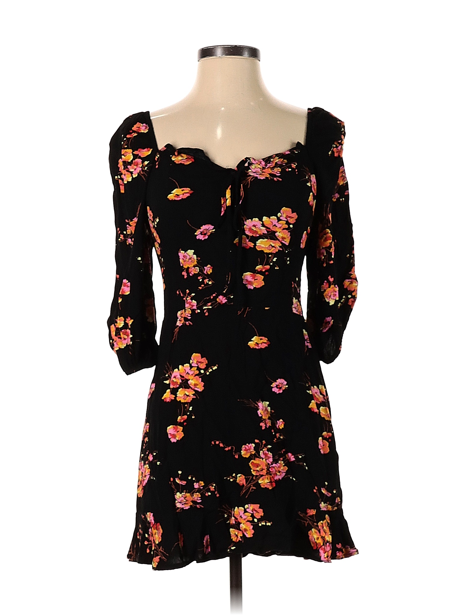 Leith 100 Rayon Black Casual Dress Size S 88 Off Thredup