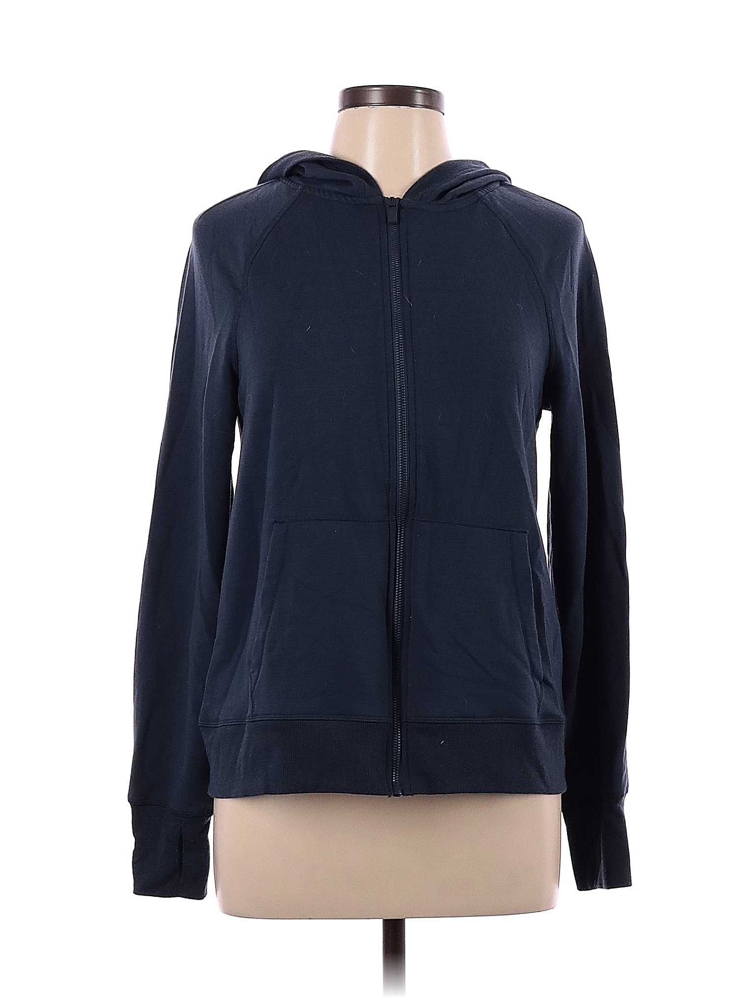 90 Degree by Reflex Solid Blue Zip Up Hoodie Size L - 70% off | thredUP