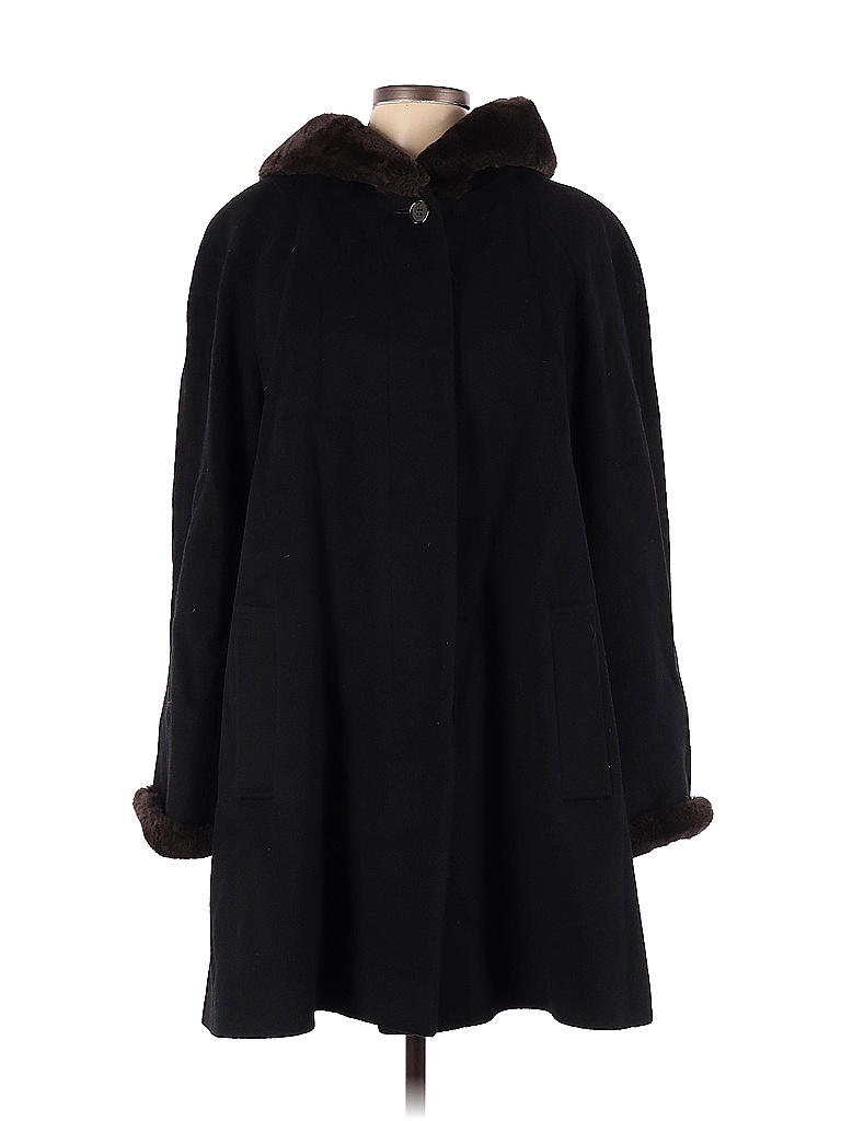 Evan Picone 100% Wool Black Wool Coat Size 12 - 77% off | thredUP