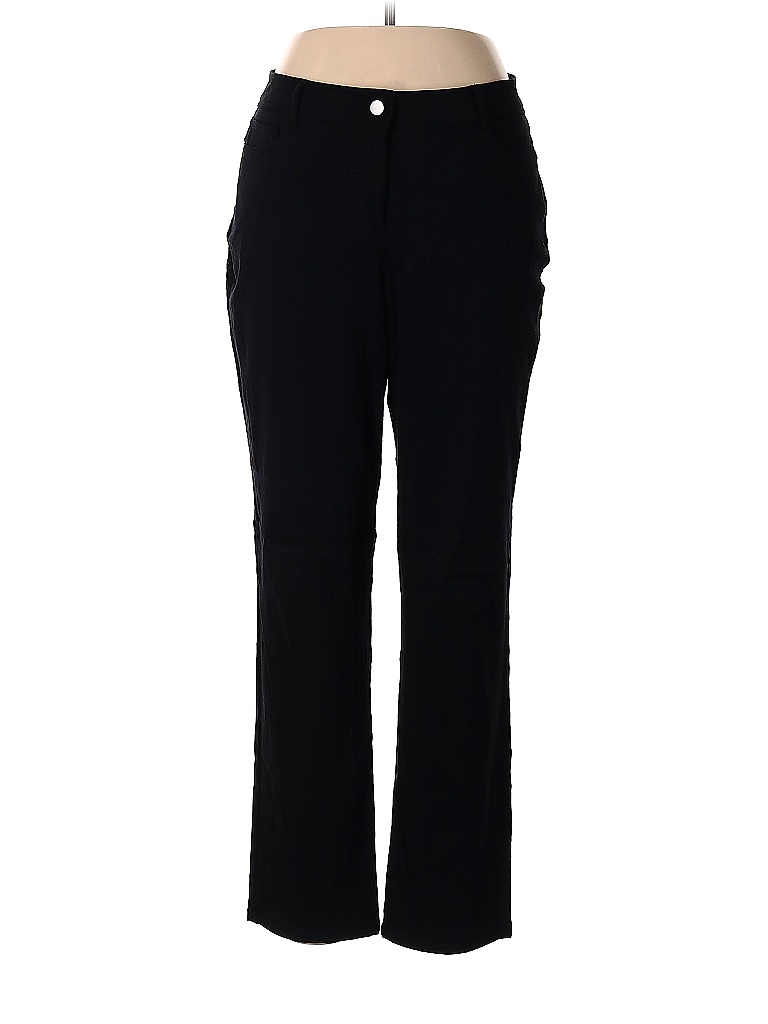 Dana Buchman Solid Black Dress Pants Size 10 - 74% off | thredUP