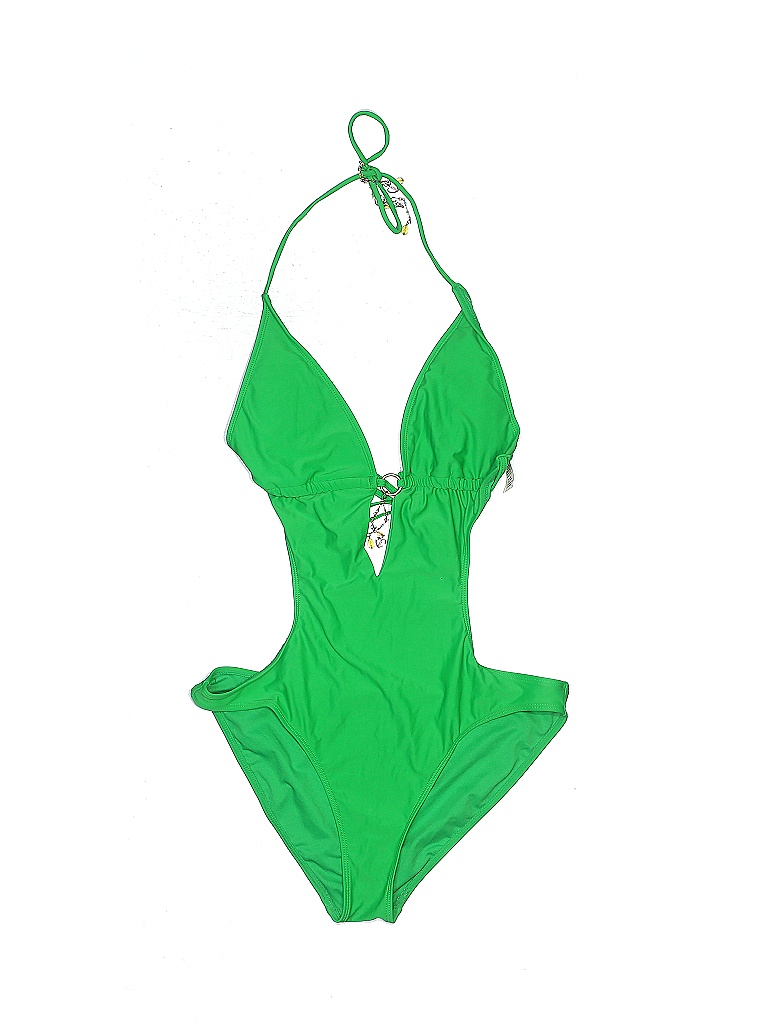 No Boundaries Solid Green One Piece Swimsuit Size Xl 52 Off Thredup