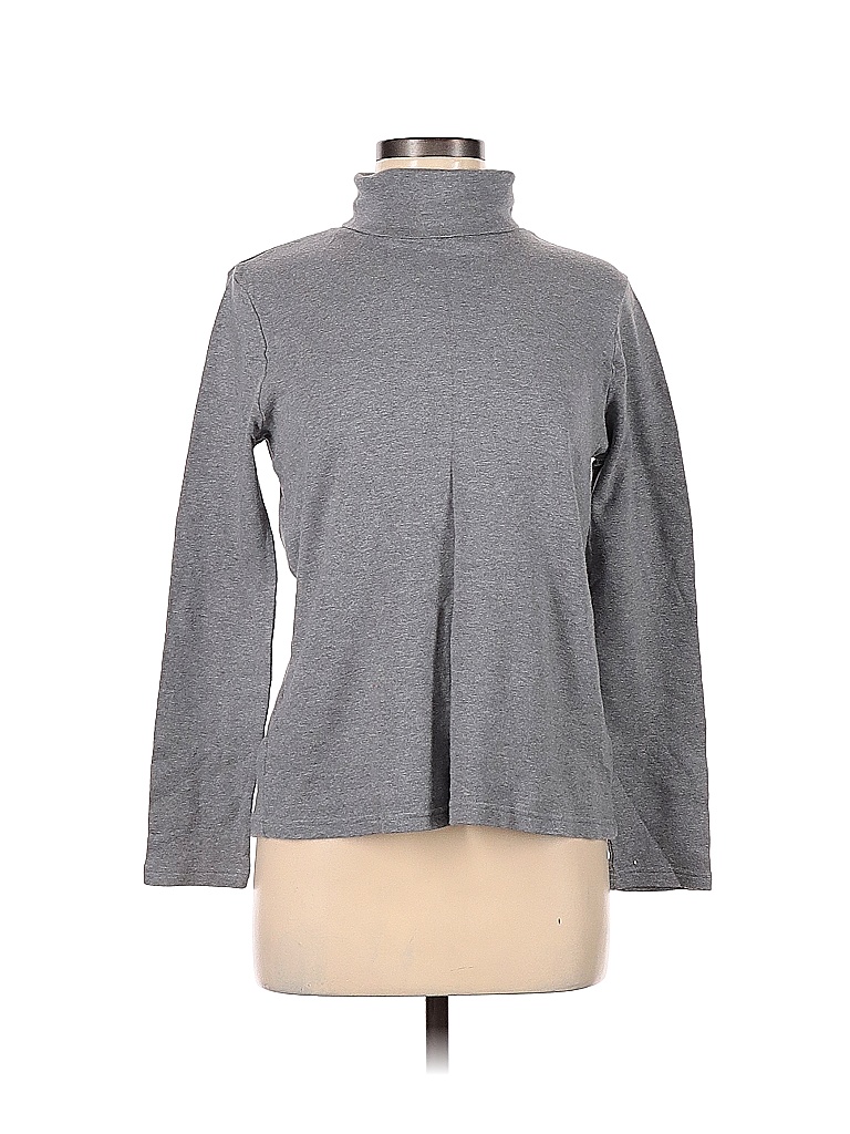 White Stag 100% Cotton Gray Long Sleeve Turtleneck Size M - 52% off ...