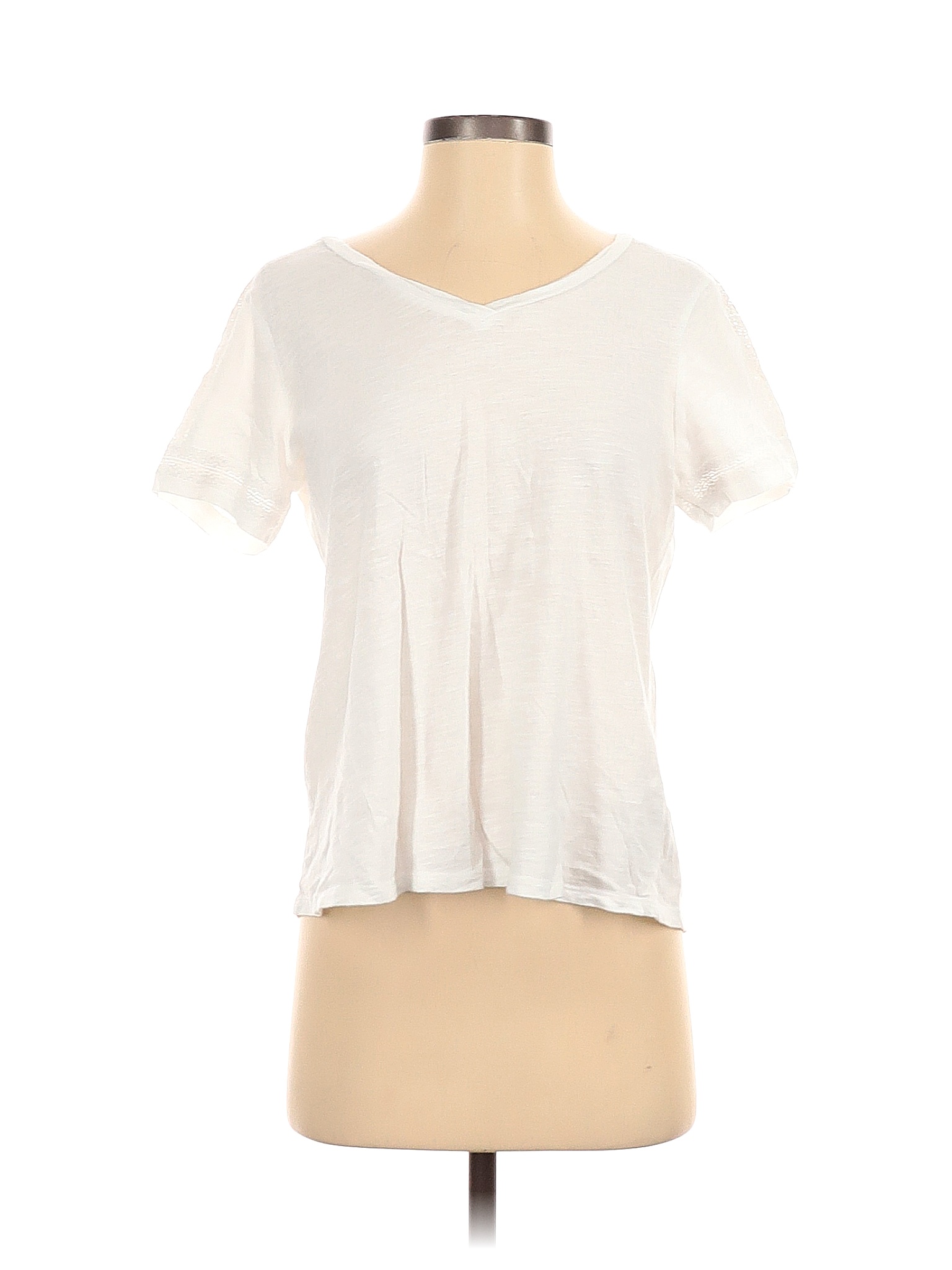 Boston Proper 100% Cotton White Short Sleeve Top Size XS - 80% off ...