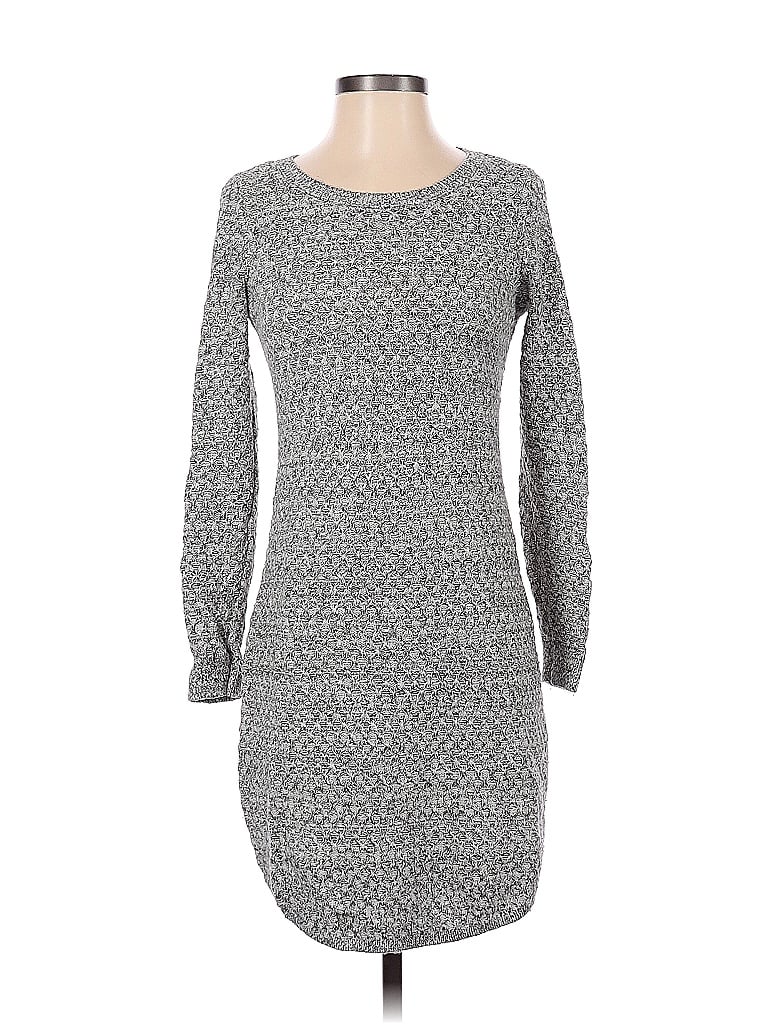 Pre-owned Ann Taylor Loft Casual Dress In Gray