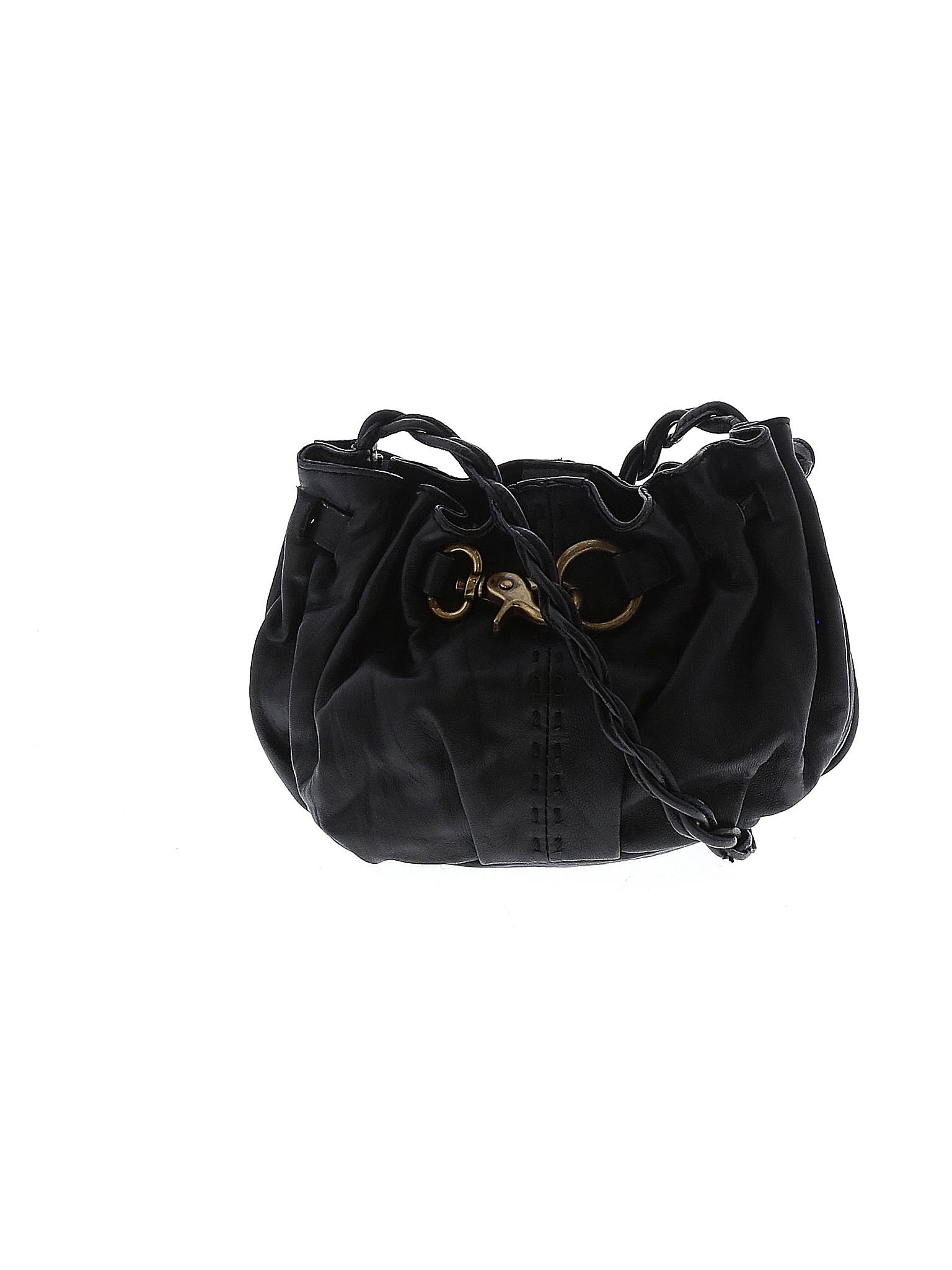 Adrienne Vittadini Black Solid Shoulder Handbag