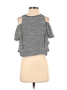 Zara W&B Collection Short Sleeve Blouse (view 1)