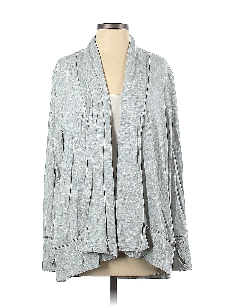 all in motion Solid Color Block Gray Cardigan Size S - 65% off | thredUP