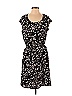 Daisy 100% Polyester Floral Motif Black Casual Dress Size S - photo 1