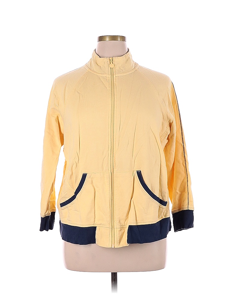 New York Laundry 100 Cotton Yellow Jacket Size 1X (Plus) 47 off