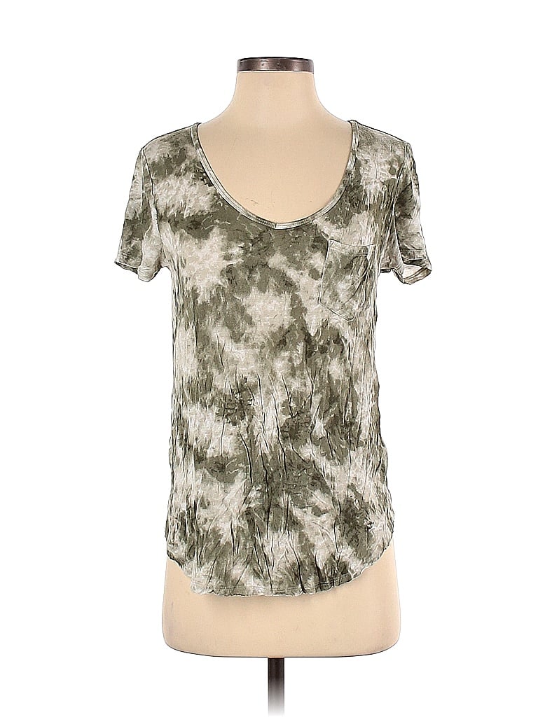 Hollister Snake Print Acid Wash Print Batik Brocade Camo Tie-dye Gray Green Short Sleeve T-Shirt Size S - photo 1