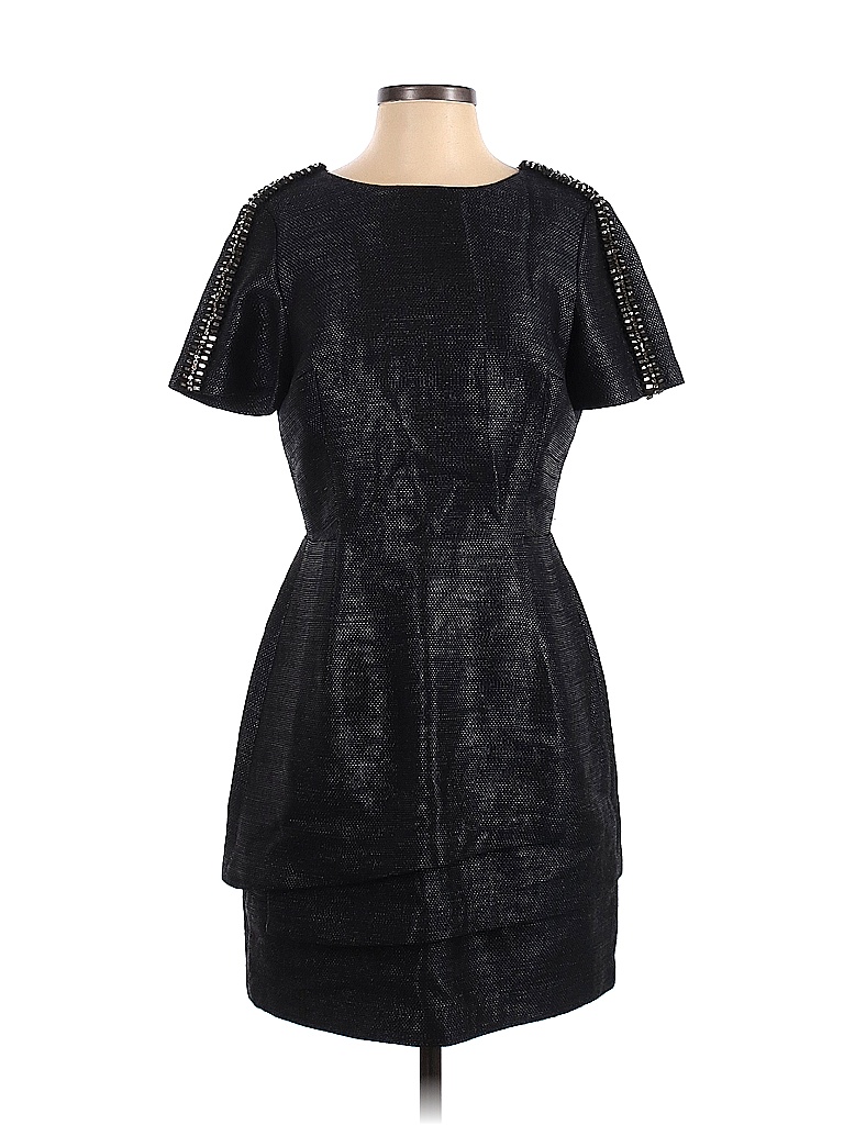 Veronica Beard Jacquard Damask Brocade Black Casual Dress Size 1 - photo 1