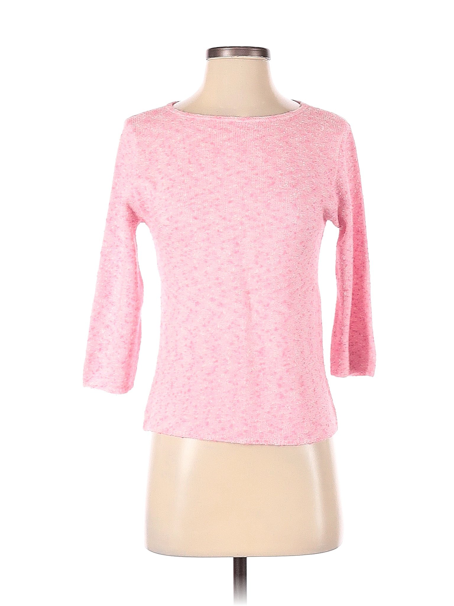 AVALIN 100% Acrylic Solid Color Block Colored Pink Pullover Sweater ...