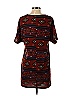 aina be Aztec Or Tribal Print Argyle Fair Isle Brown Orange Casual Dress Size S - photo 2