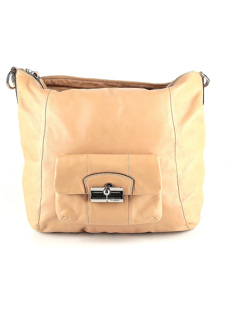 Coach Tan Leather Shoulder Bag One Size 80 off thredUP