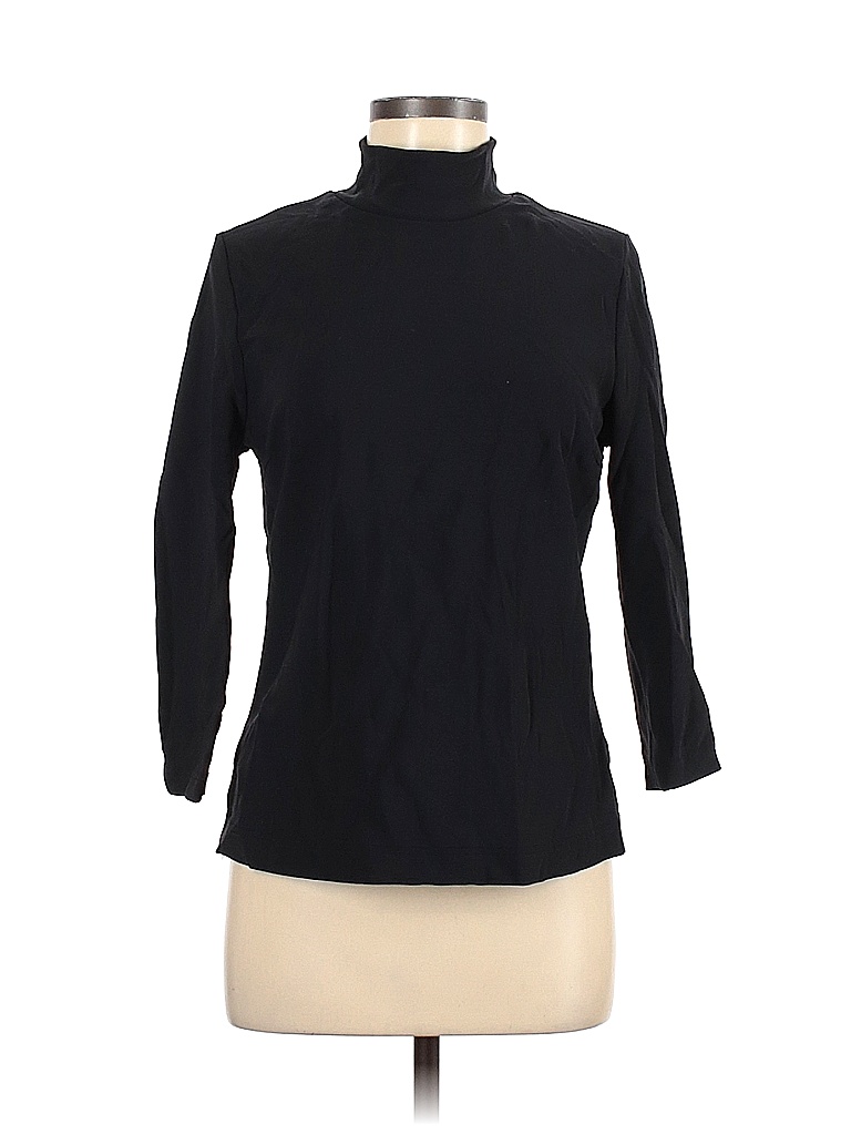 Boston Proper Solid Black Long Sleeve Turtleneck Size M - 78% off | thredUP