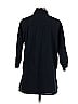 Zara Solid Black 3/4 Sleeve Button-Down Shirt Size XS - photo 2