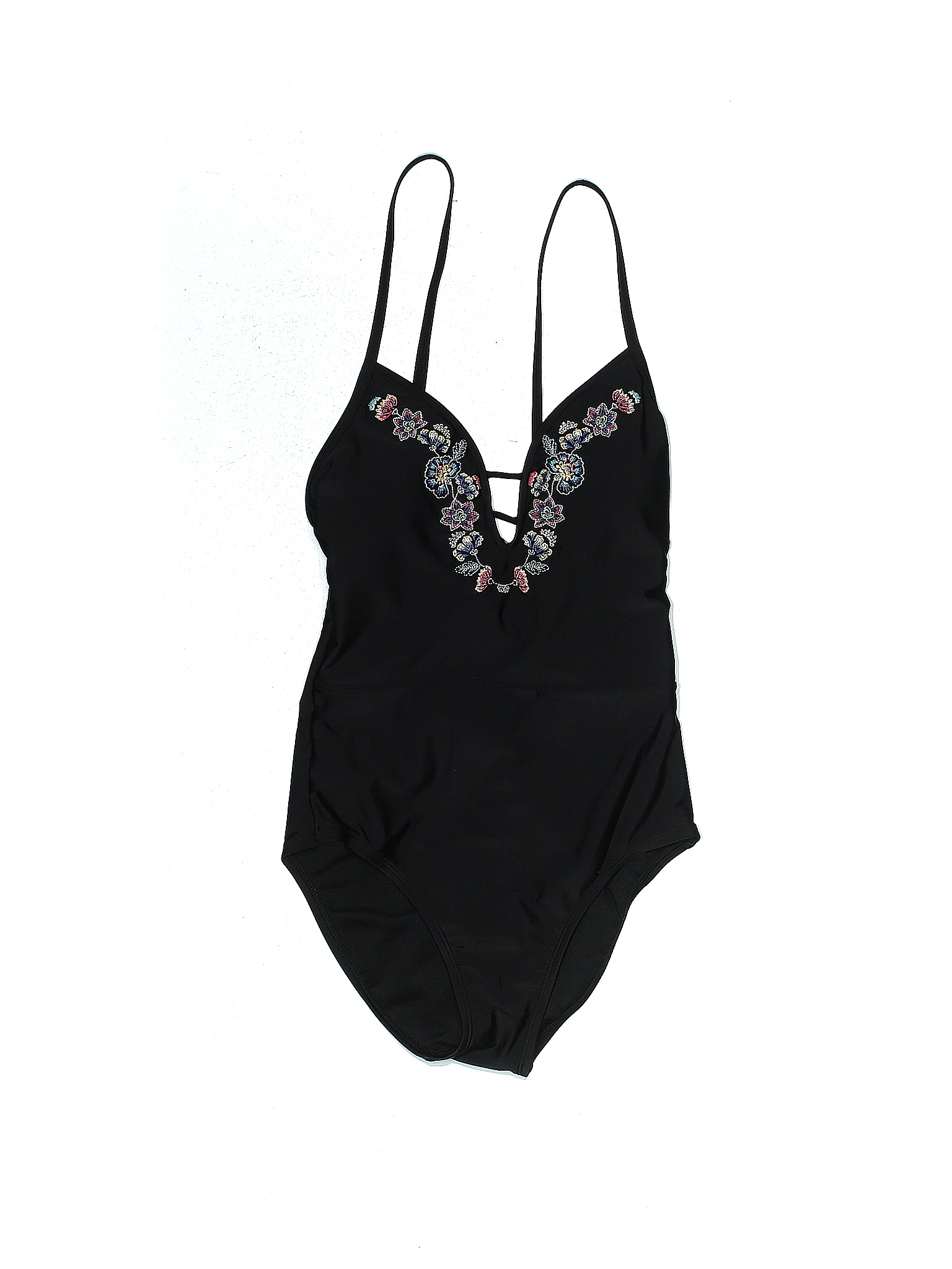 Dip Solid Black One Piece Swimsuit Size S 50 Off Thredup