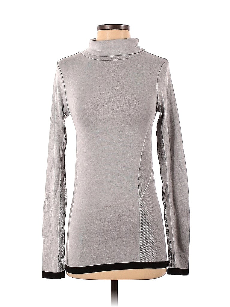 GAIAM Color Block Solid Gray Long Sleeve Turtleneck Size XS - 76% off ...