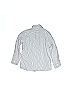 Esprit 100% Cotton Marled Solid Chevron-herringbone Stripes Chevron Gray Blue Long Sleeve Button-Down Shirt Size 4 - 5 - photo 2