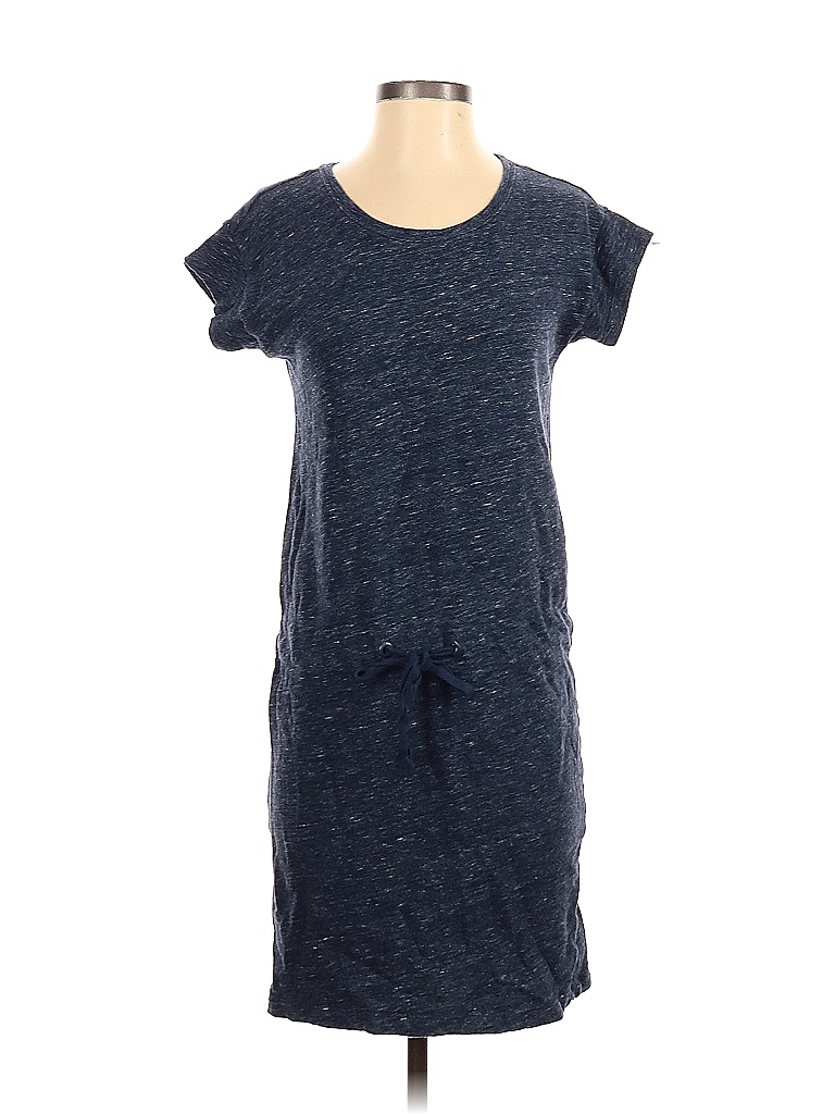 Old Navy 100% Cotton Marled Blue Casual Dress Size XS - photo 1