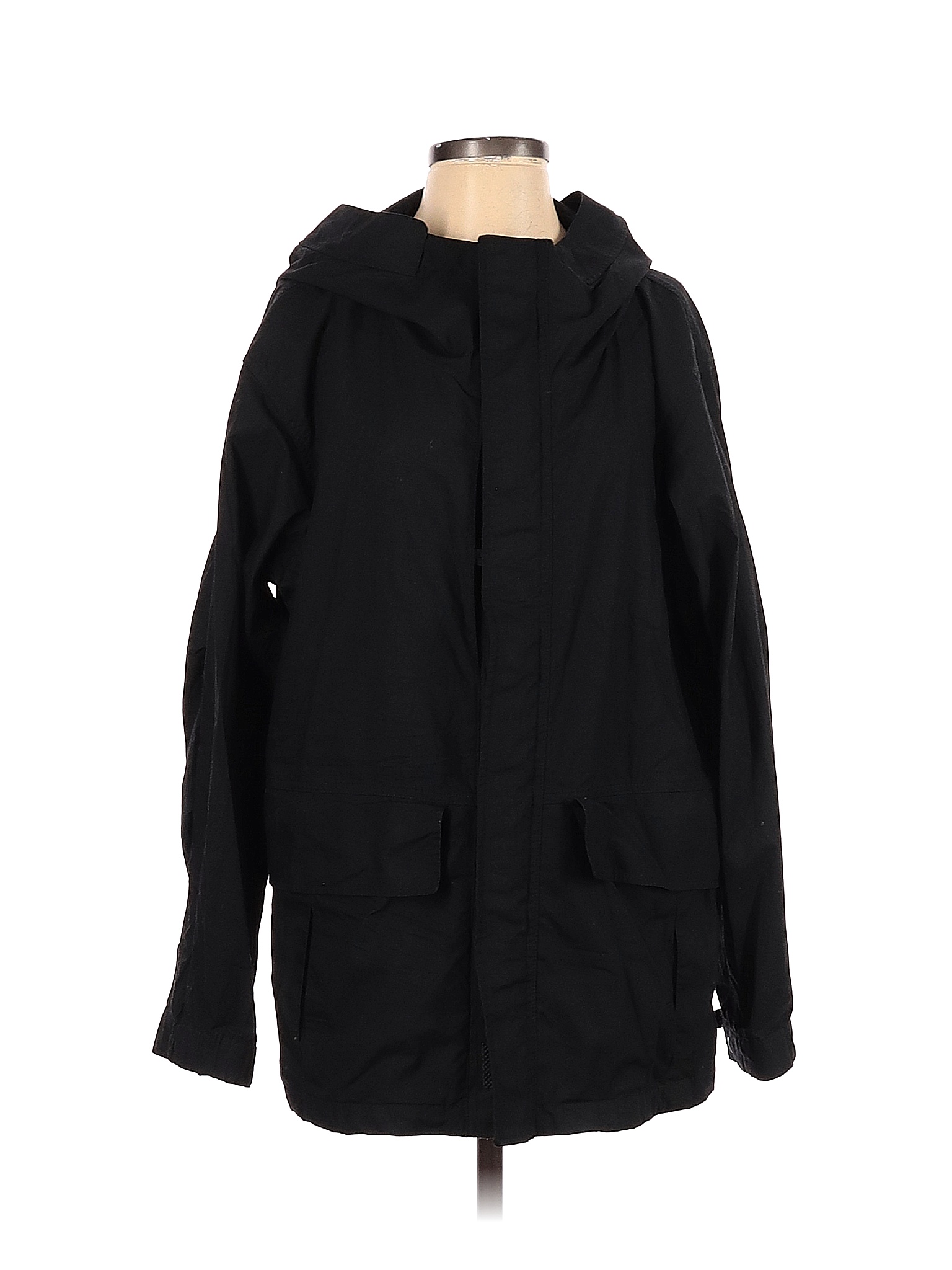 Uniqlo 100 Cotton Solid Black Jacket Size XS 65 off thredUP