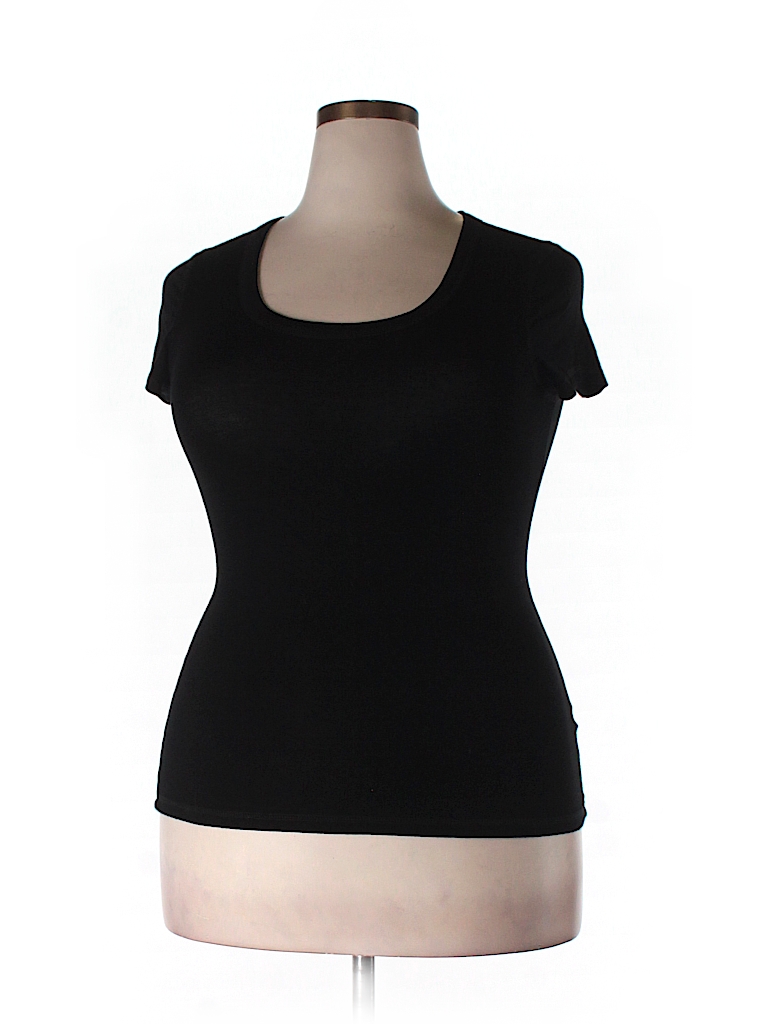 Cupio Solid Black Short Sleeve T-Shirt Size L - 90% off | thredUP