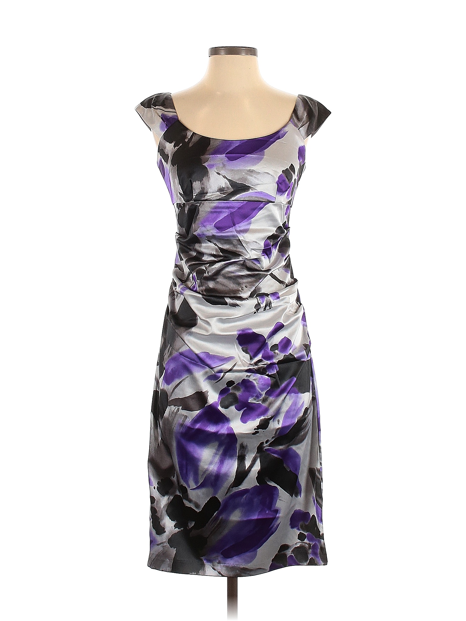 London Times Floral Purple Cocktail Dress Size 4 (Petite) - 76% off ...