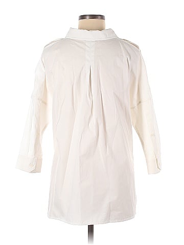 KF/KaufmanFranco Collective White Cold Shoulder Button Down (view 2)