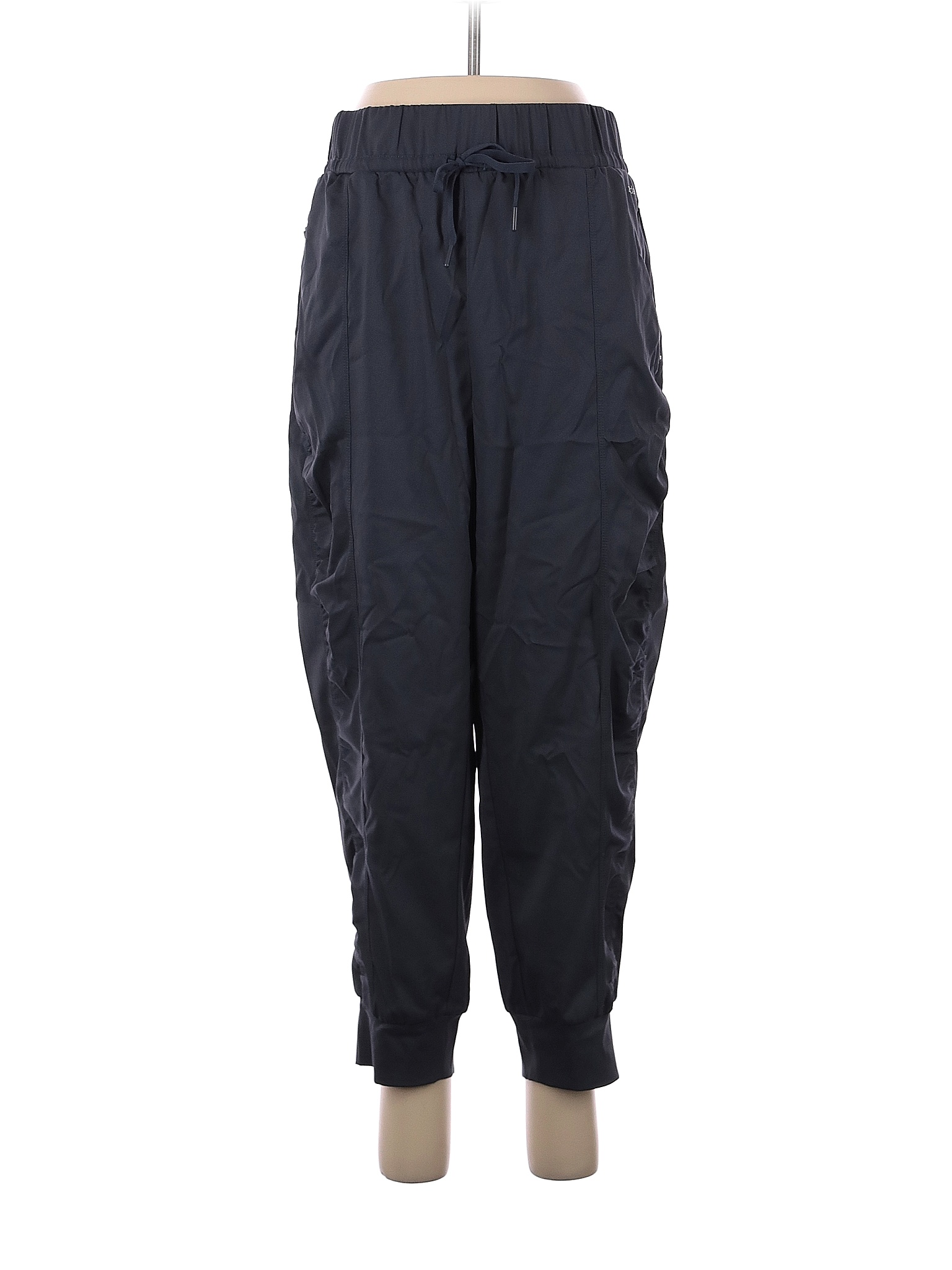 Zuda 100 Polyester Solid Black Blue Active Pants Size M 58 off