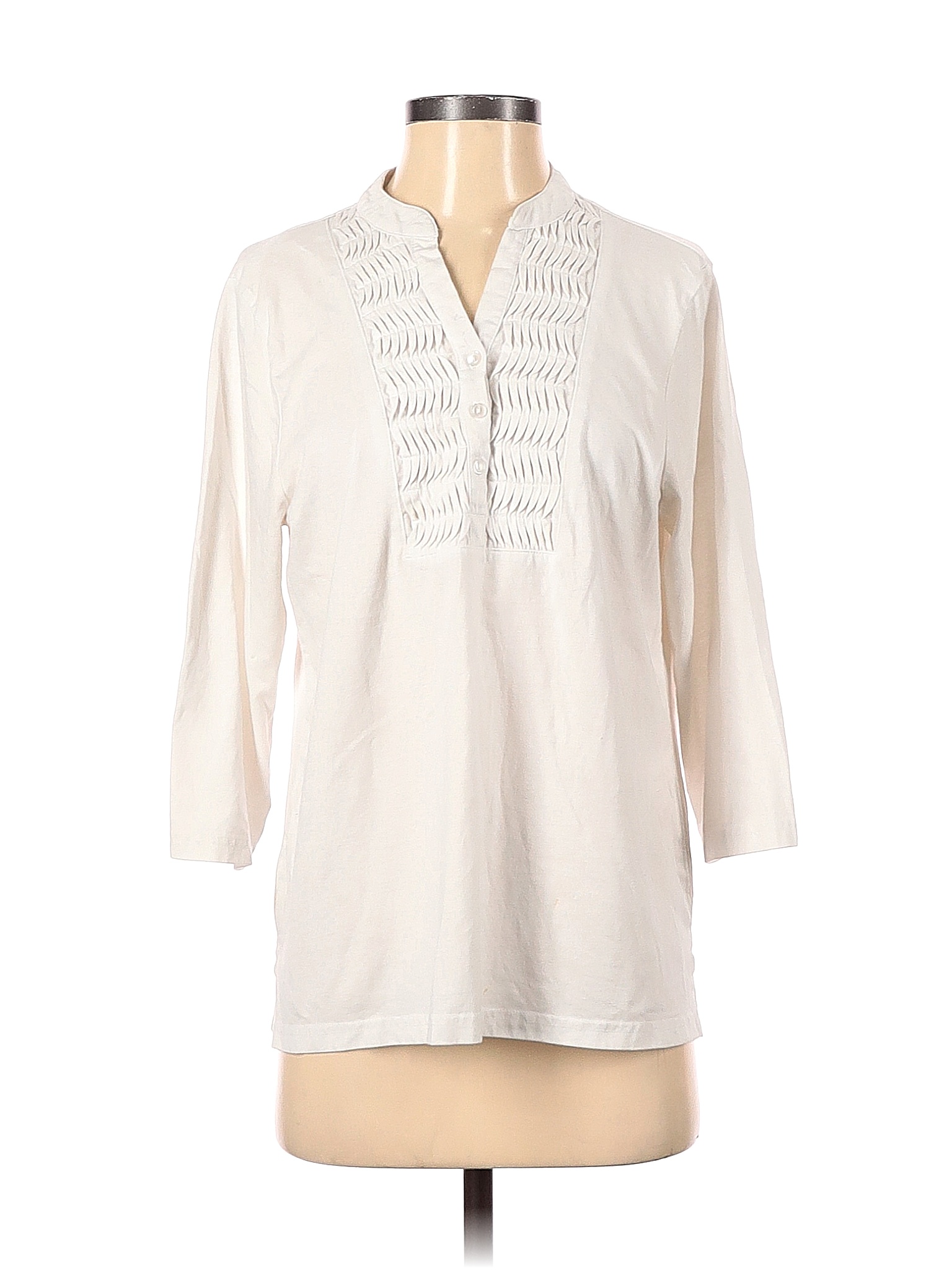 Anthony Richards Solid White Long Sleeve Henley Size S - 68% off | thredUP