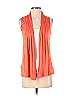 August Silk Orange Cardigan Size P (petite) - photo 1