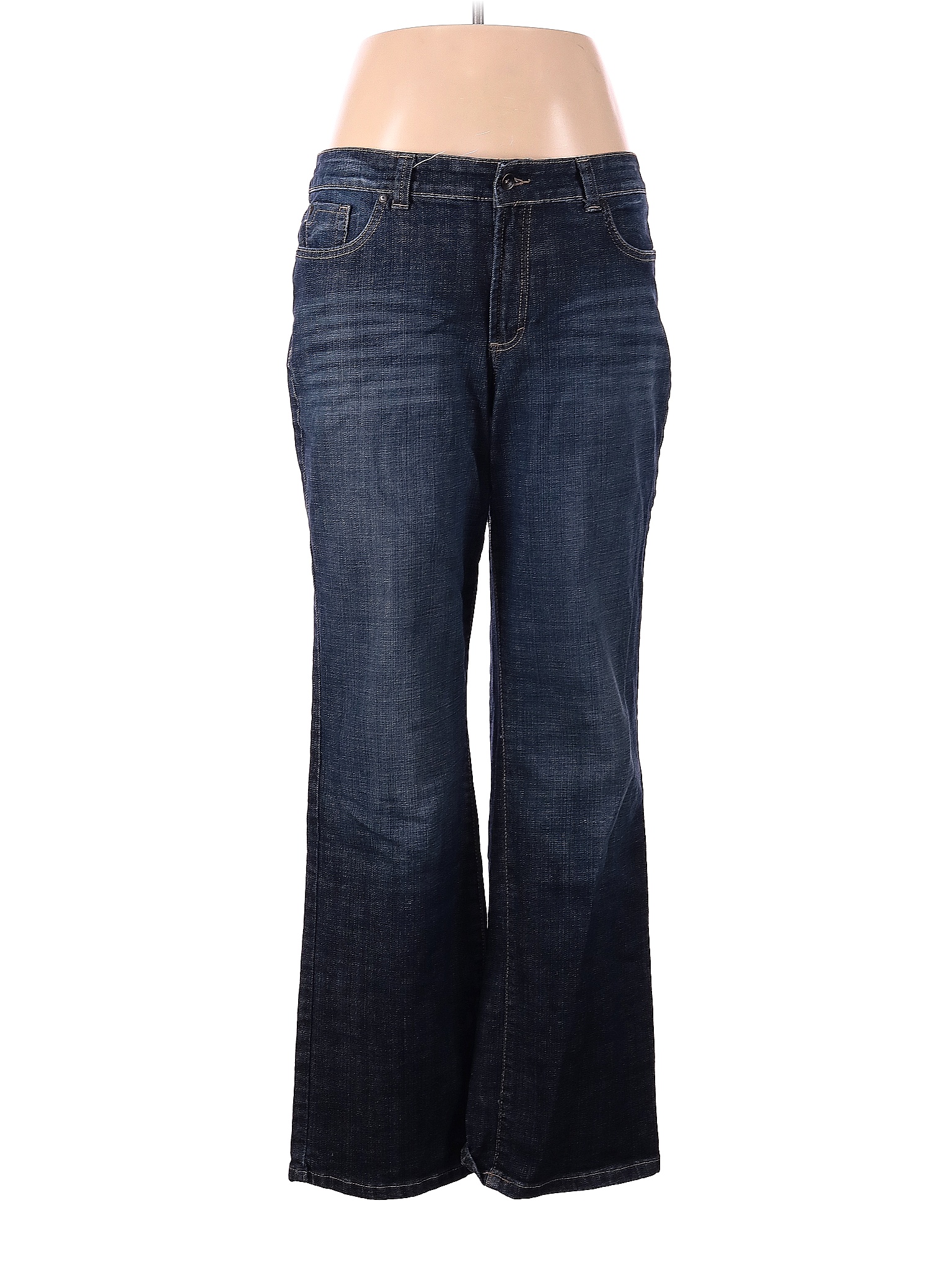 Nine West Solid Blue Jeans Size 16 - 68% off | thredUP