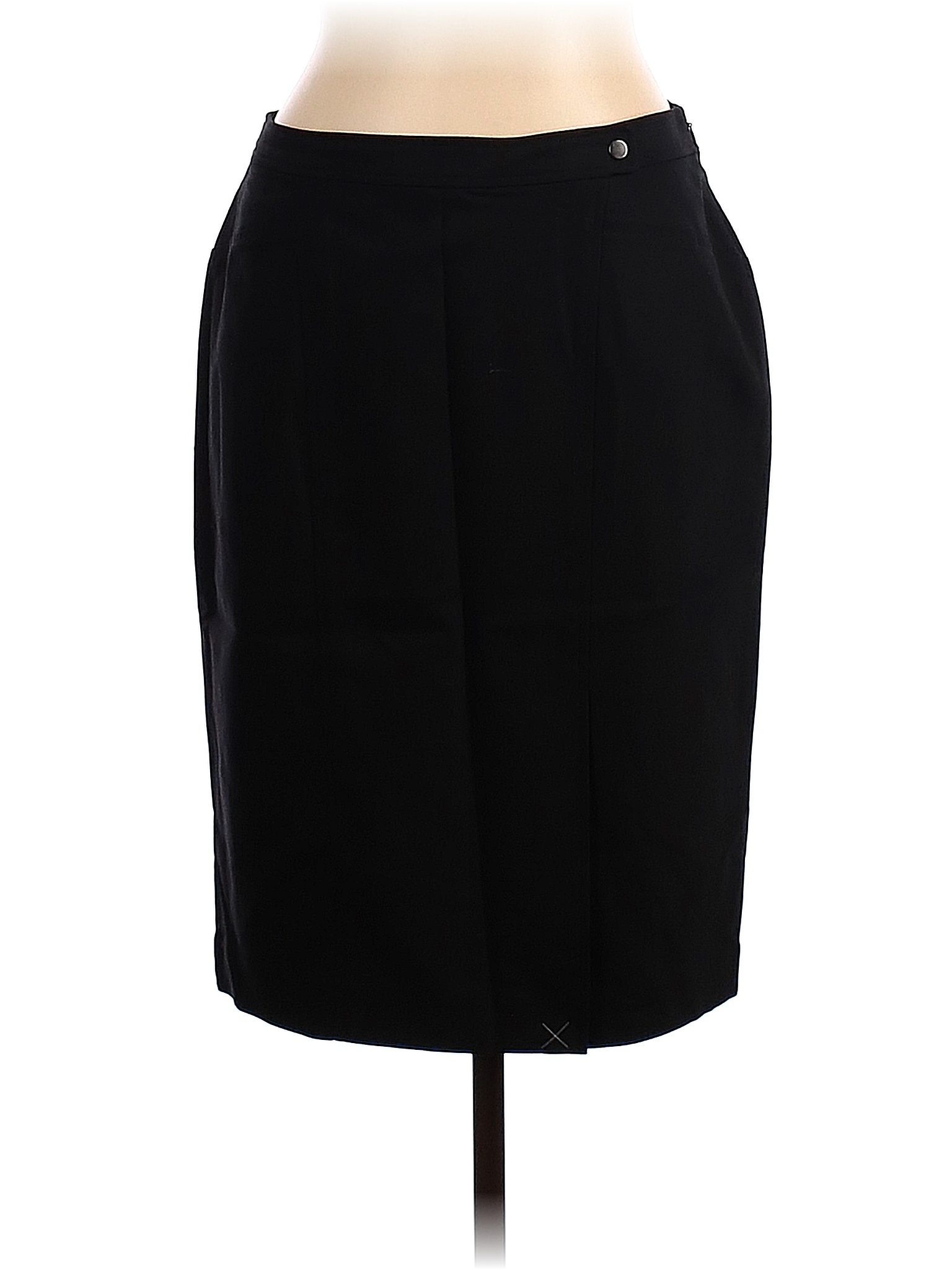 Ann Taylor Solid Black Casual Skirt Size 10 91 Off Thredup