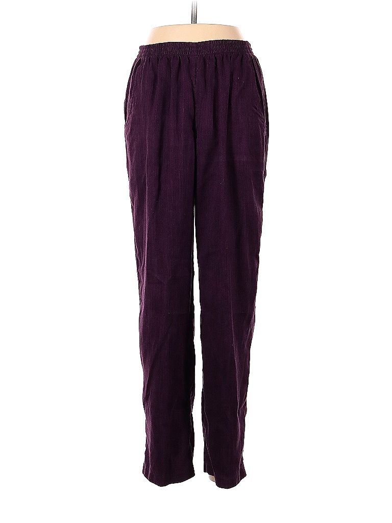 Koret 100% Polyester Solid Colored Purple Casual Pants Size P - 94% off ...