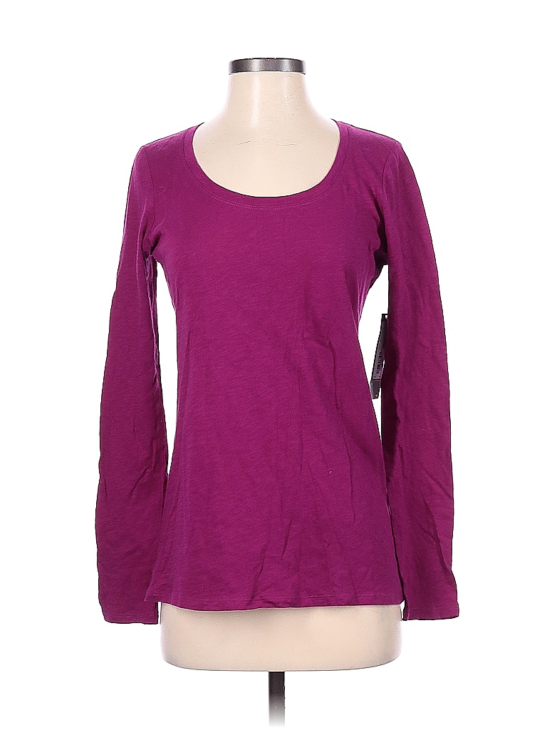 Jcpenney 100% Cotton Purple Long Sleeve T-Shirt Size S - 50% off | thredUP