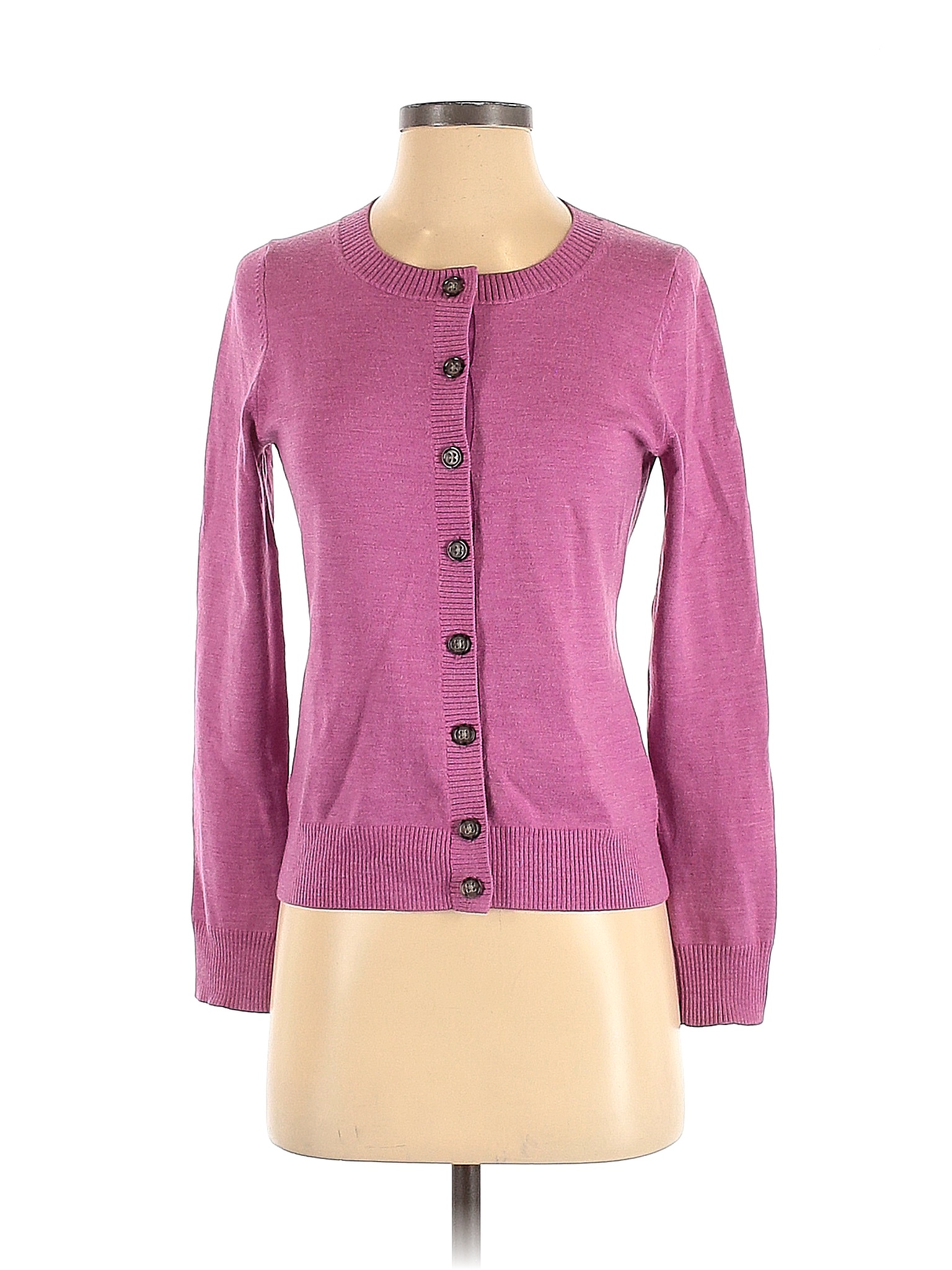 Banana Republic Solid Purple Pink Wool Cardigan Size S 73 off thredUP