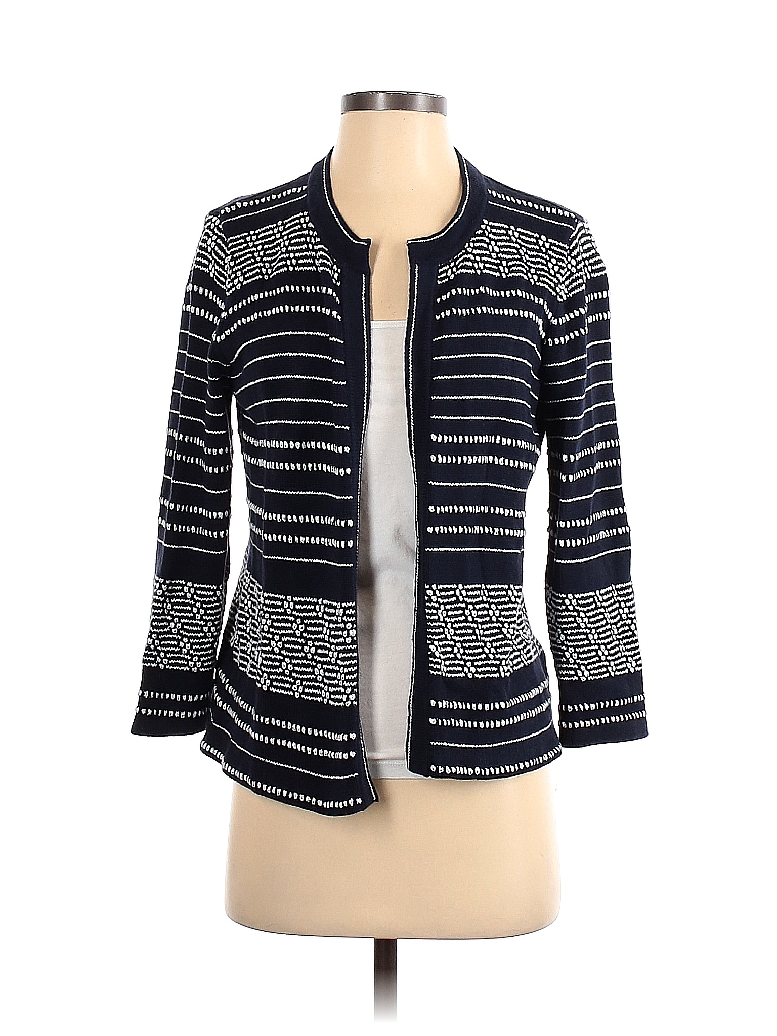 Ann Taylor LOFT 100% Cotton Stripes Color Block Multi Color Blue ...