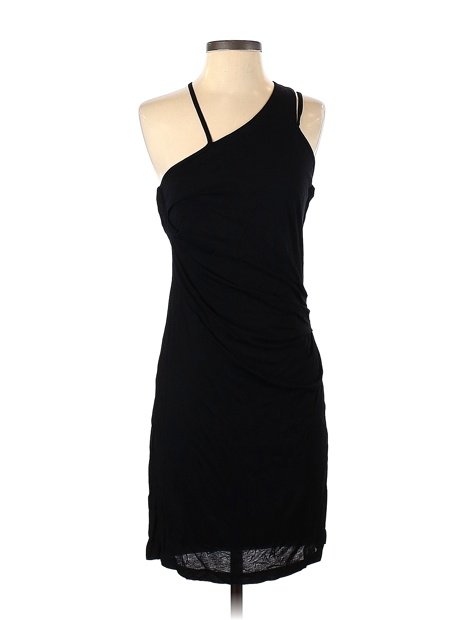 Helmut Lang 100% Viscose Solid Black Casual Dress Size S - 83% off ...