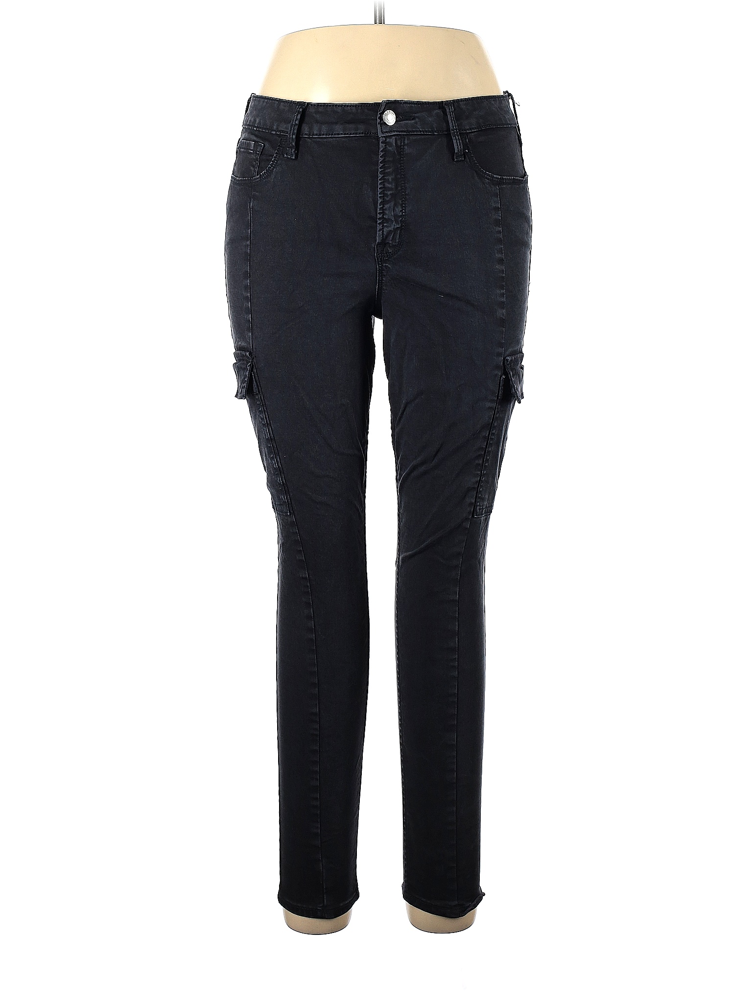 Old Navy Solid Black Cargo Pants Size 12 55 off thredUP