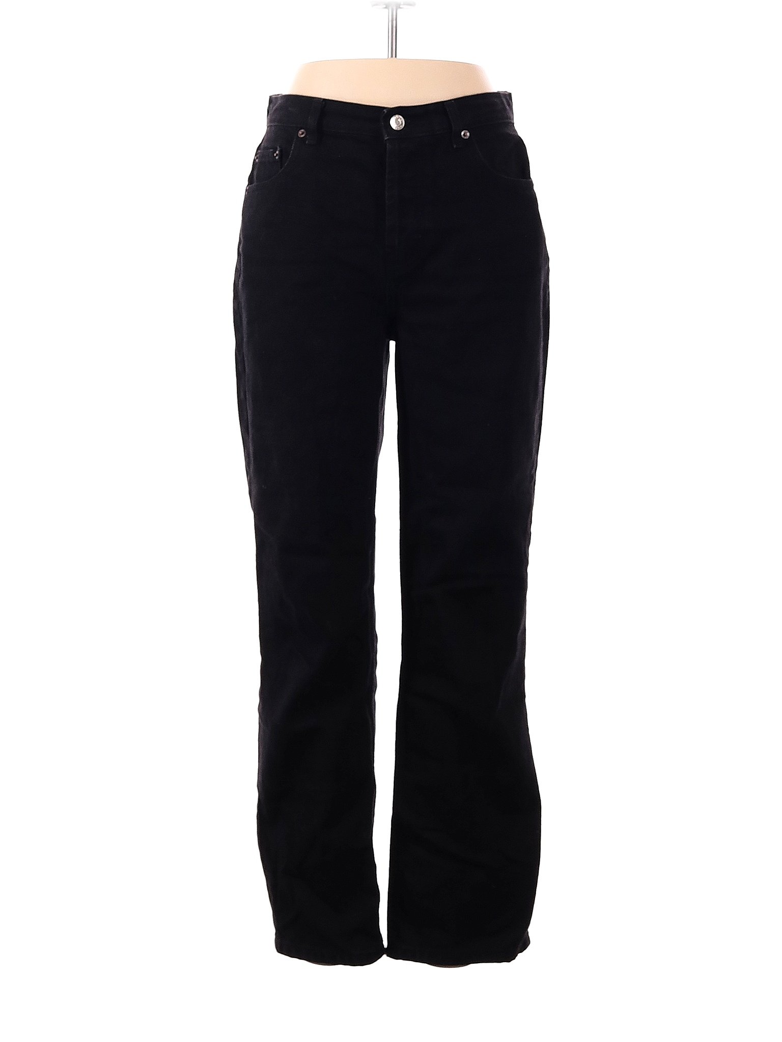 ASOS 100 Cotton Solid Black Jeans 30 Waist 52 off thredUP