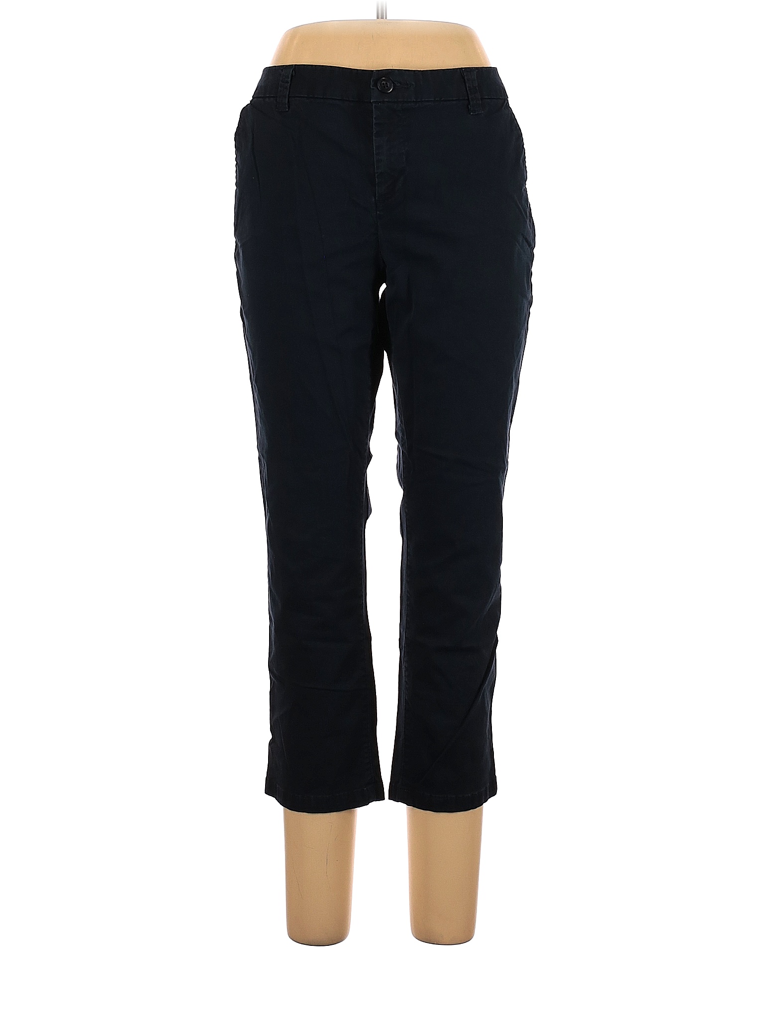 Jcpenney Solid Black Blue Khakis Size 14 60 off thredUP