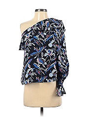 Tanya Taylor Long Sleeve Silk Top