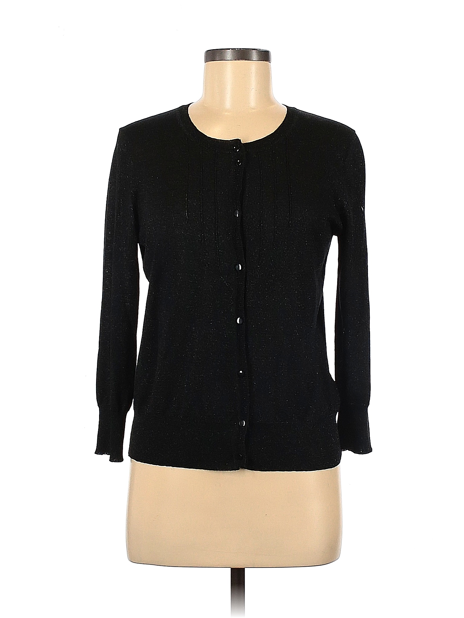 Cable & Gauge Color Block Black Cardigan Size M - 72% off | thredUP