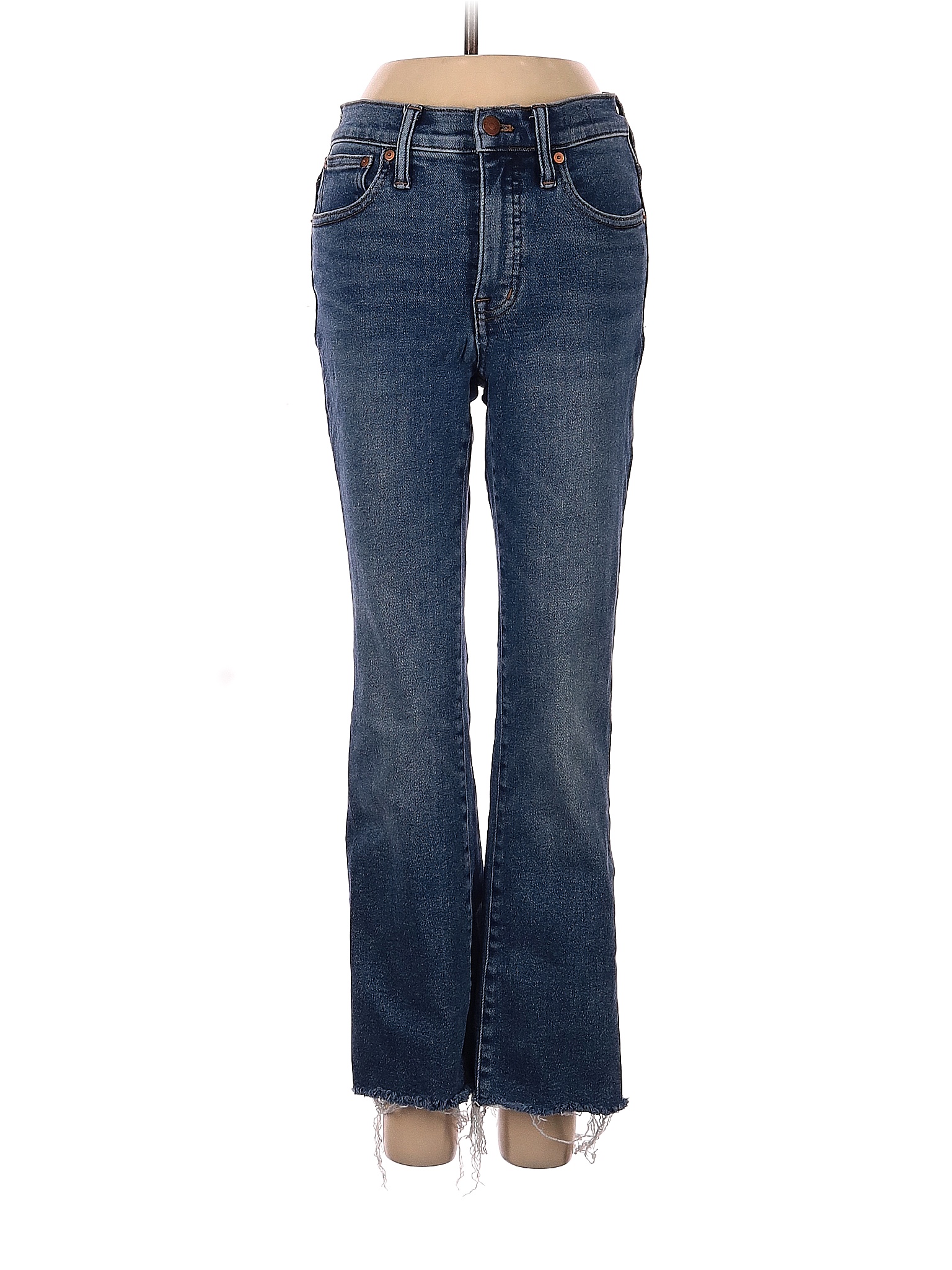 Madewell Solid Blue Jeans 25 Waist - 83% off | thredUP
