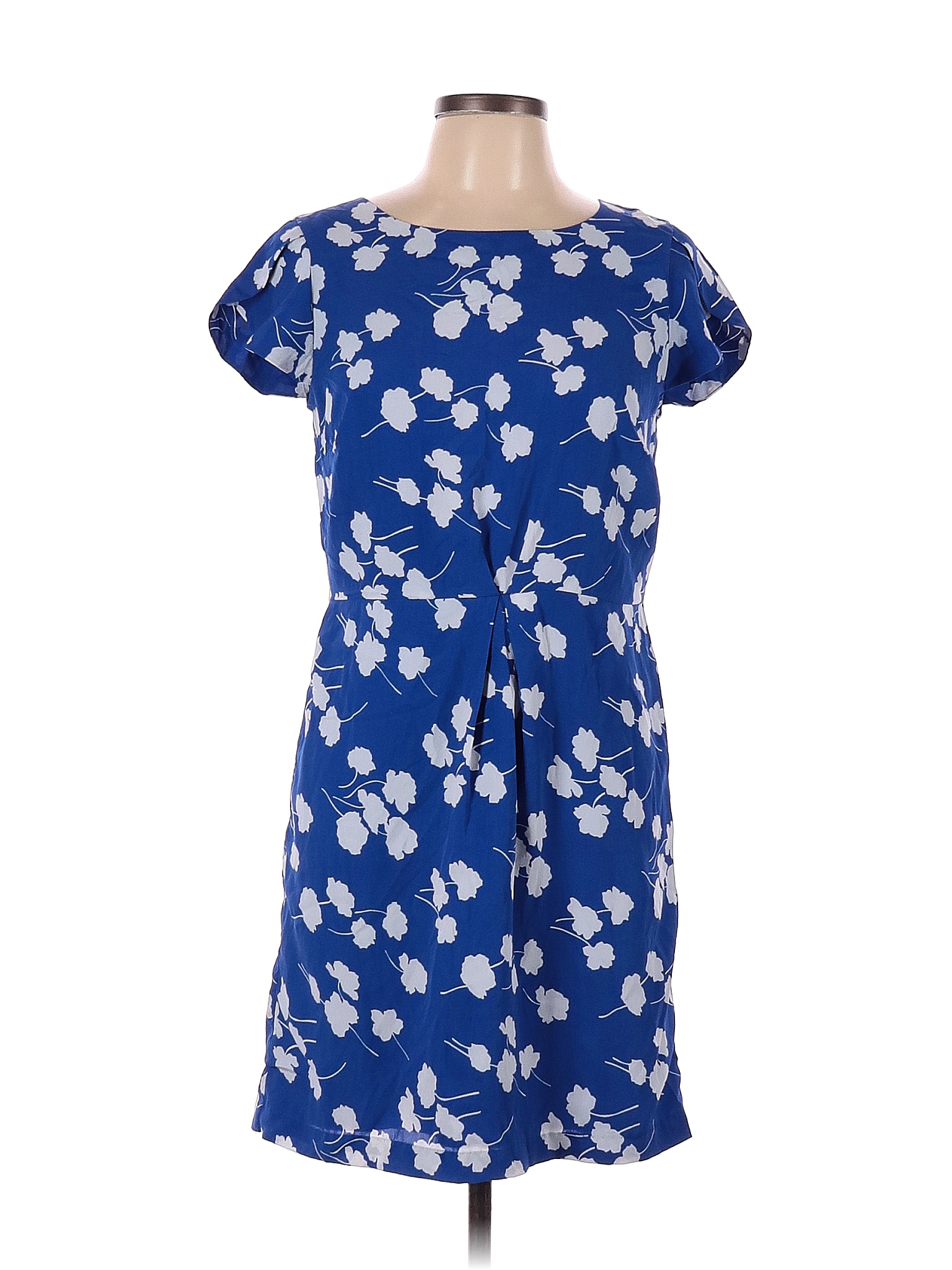 Tommy Hilfiger 100 Polyester Floral Blue Casual Dress Size 10 82